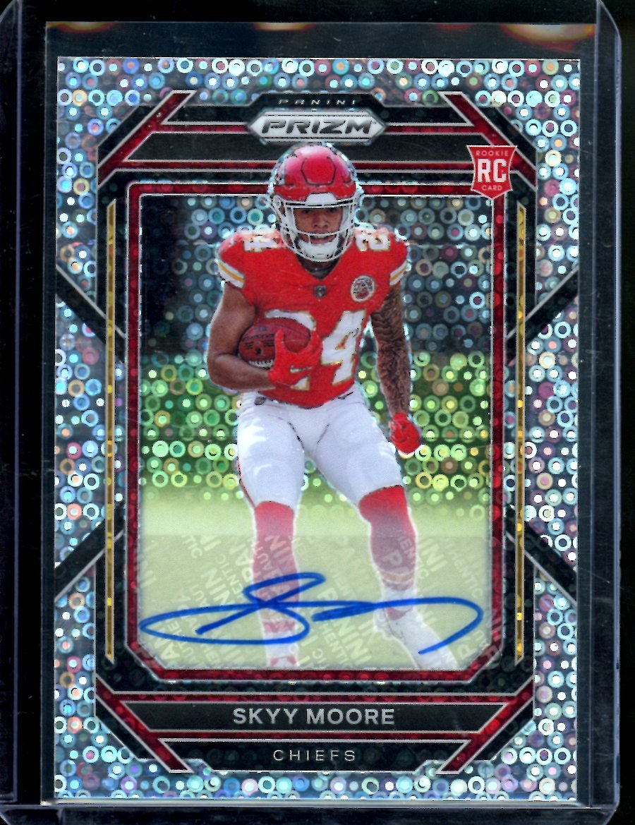 2022 Panini Prizm Skyy Moore Rookie Disco Auto Chiefs