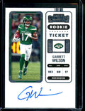 2022 Panini Contenders Garrett Wilson Rookie Ticket Auto Jets