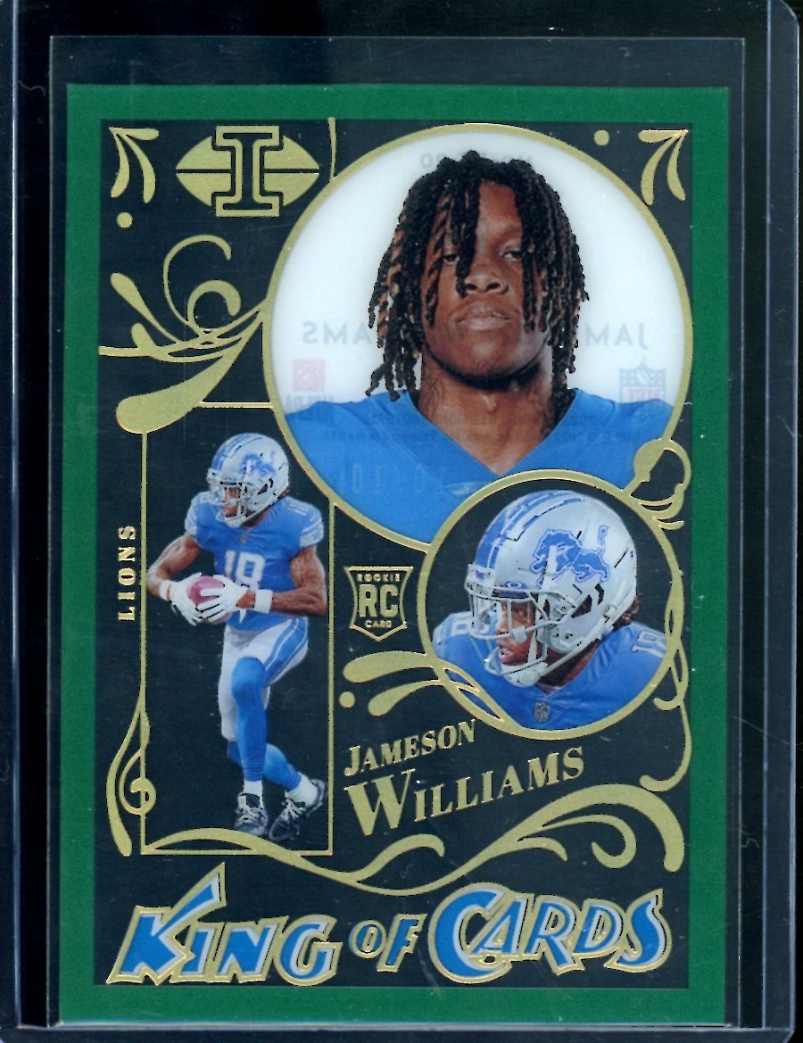 2022 Panini Illusions Jameson Williams Rookie KoC /10 Lions