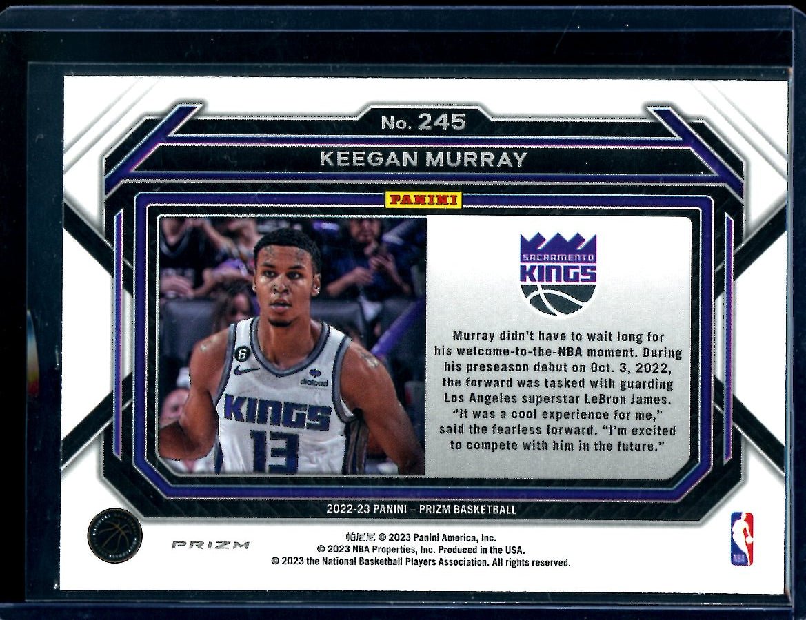 2022/23 Panini Prizm Keegan Murray Rookie Disco Variation Kingts