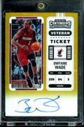 2022/23 Panini Contenders Dwayne Wade Veteran Ticket Auto Gold /10 Heat