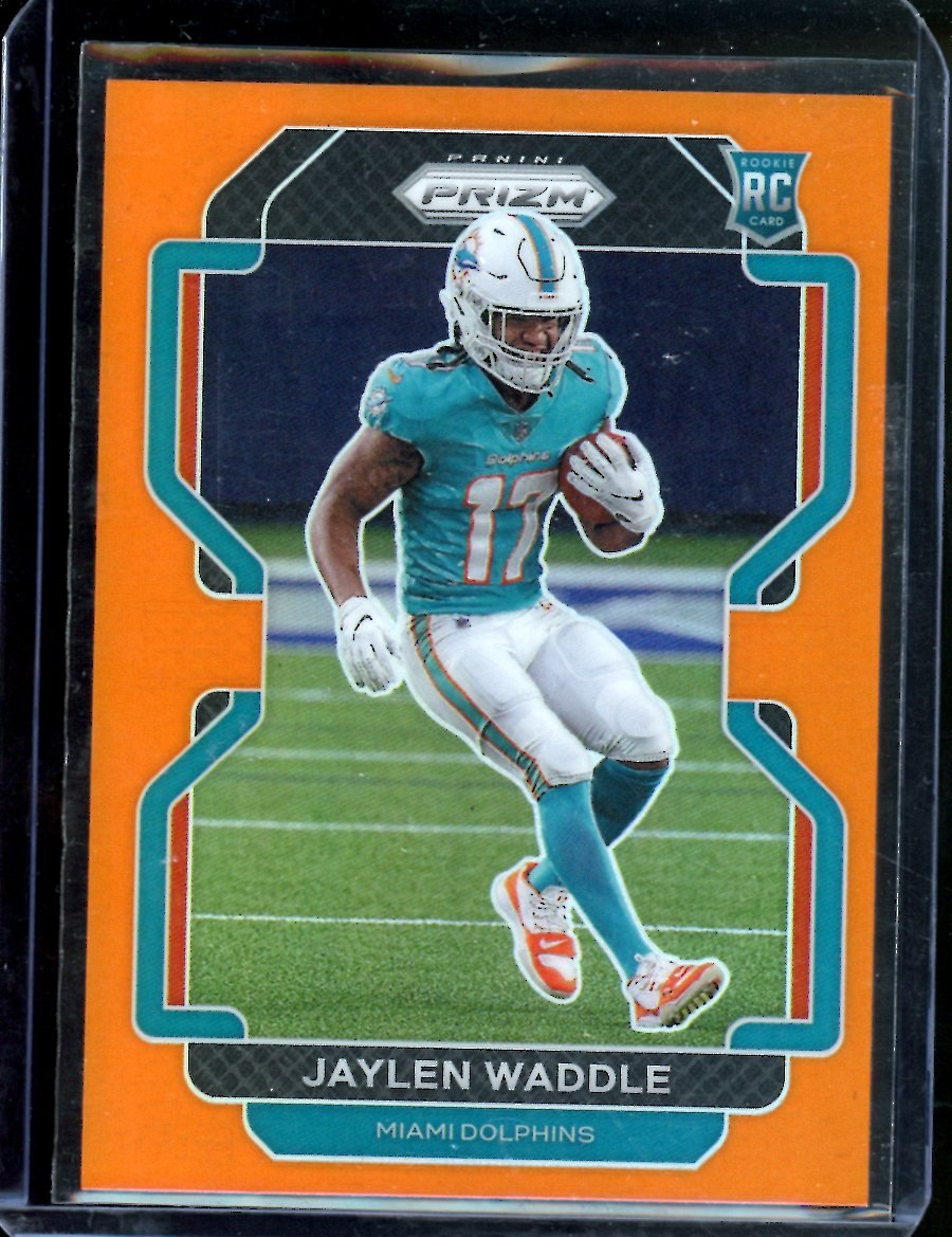2021 Panini Prizm Jaylen Waddle Rookie Orange /249 Dolphins