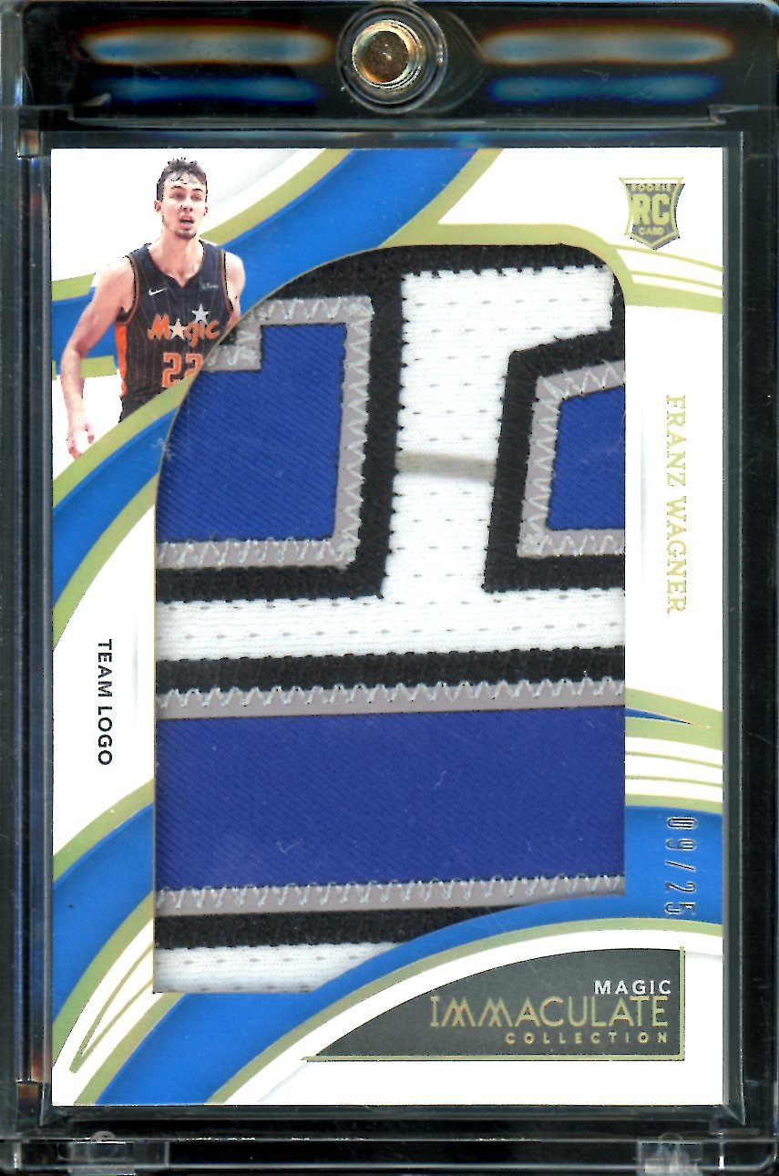2021/22 Panini Immaculate Franz Wagner Rookie Team Logo Patch /25 Magic