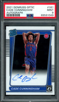 2021/22 Panini Optic Cade Cunningham Rookie Auto PSA 9 Pistons