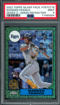2022 Topps Silver Pack Wander Franco Rookie Green /99 PSA 9 Rays