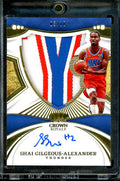 2022/23 Panini Crown Royale Shai Gilgeous-Alexander Silhouettes Patch Auto /10 Thunder