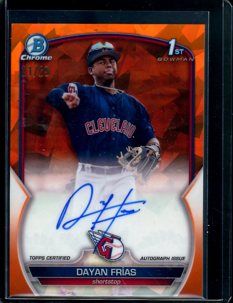2023 Bowman Sapphire Dayan Frian 1st Bowman Auto Orange /25 Guardians