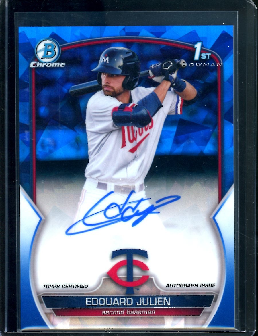 2023 Bowman Sapphire Eduard Julien 1st Bowman Auto Sapphire Twins