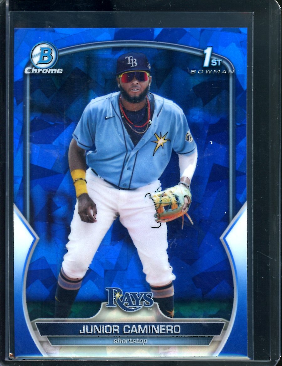 2023 Bowman Sapphire Junior Caminero 1st Bowman Sapphire Rays
