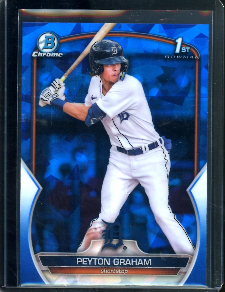 2023 Bowman Sapphire Peyton Graham 1st Bowman Sapphire Tigers