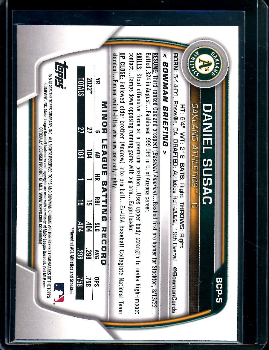 2023 Bowman Sapphire Daniel Susac 1st Bowman Sapphire Athletics