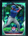 2023 Bowman Sapphire Gleider Figuereo 1st Bowman Aqua /55 Rangers