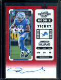 2022 Panini Contenders Optic Jameson Williams Rookie Auto Red /149 Lions