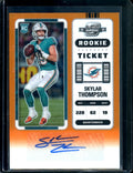 2022 Panini Contenders Optic Skylar Thompson Rookie Auto Orange /50 Dolphins