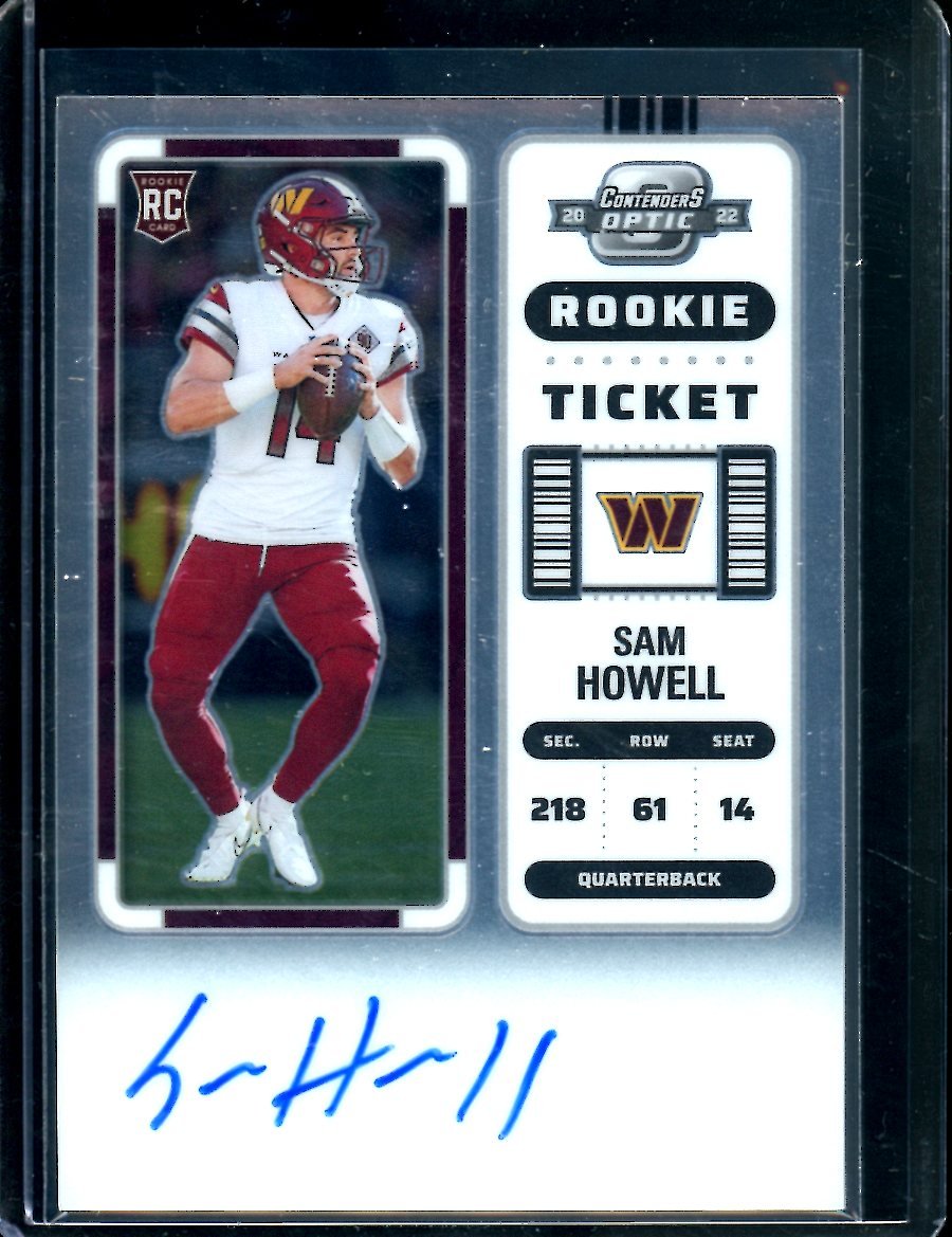 2022 Panini Contenders Optic Sam Howell Rookie Auto Commanders