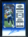 2022 Panini Contenders Optic Kenneth Walker III Rookie Auto Blue /99 Seahawks