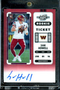 2022 Panini Contenders Optic Sam Howell Rookie Auto Red /149 Commanders
