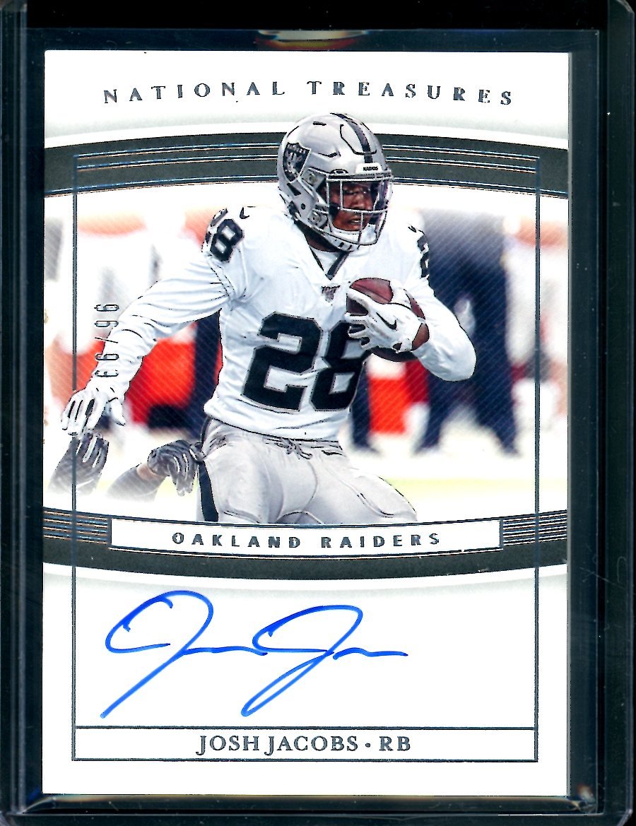 2019 Panini National Treasures Josh Jacobs Rookie Auto /99 Raiders