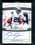 2019 Panini National Treasures Josh Jacobs Rookie Auto /99 Raiders