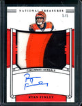2019 Panini National Treasures Ryan Finley Rookie RPA /5 Bengals