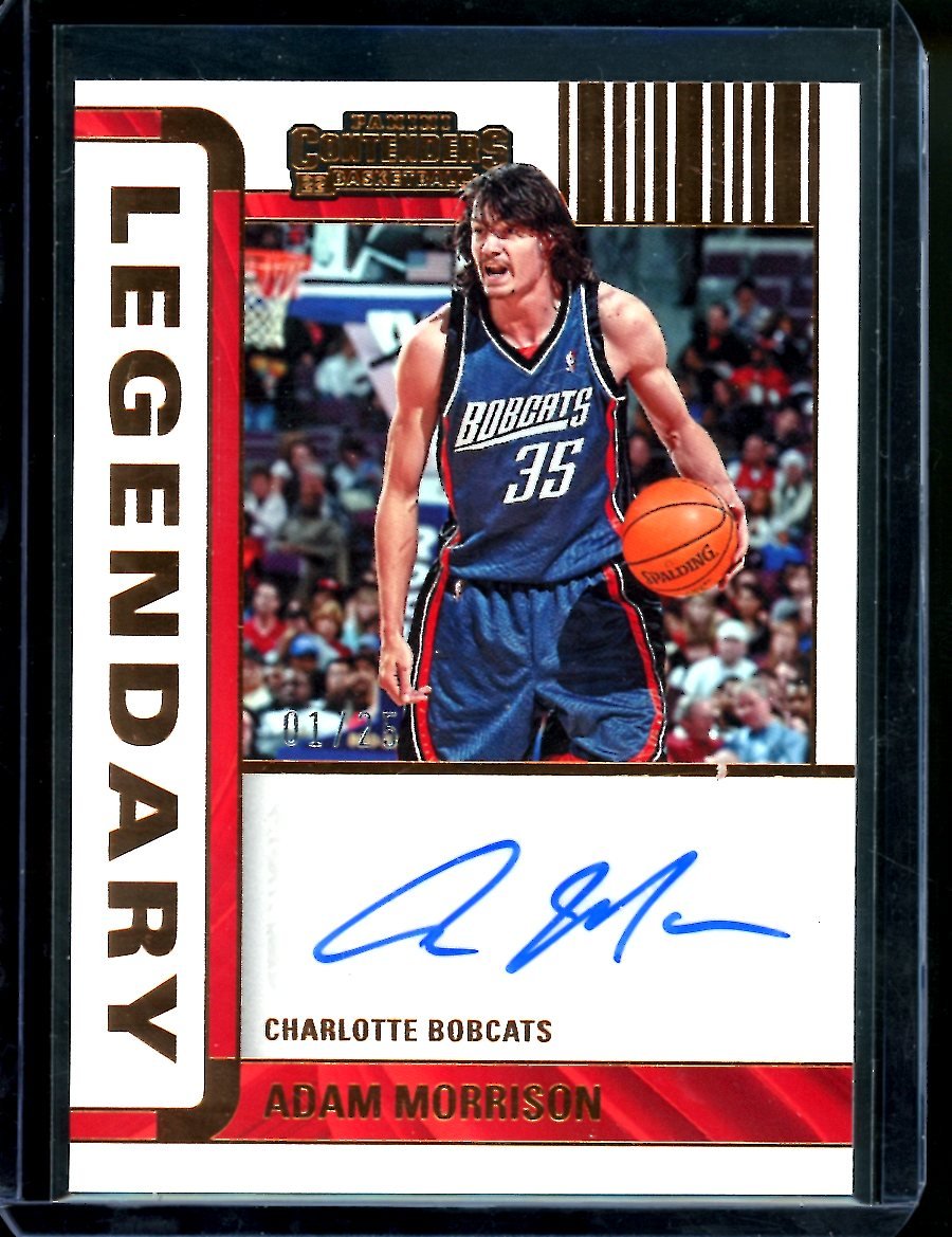 2022/23 Panini Contenders Adam Morrison Legendary Auto /25 Bobcats