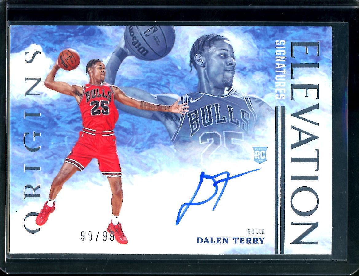 2022/23 Panini Origins Dalen Terry Rookie Elevation Auto /99 Bulls