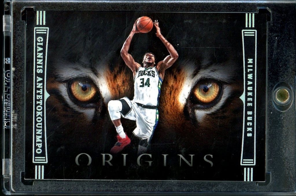 2022/23 Panini Origins Giannis Antetokounmpo Tiger Eyes SSP Bucks