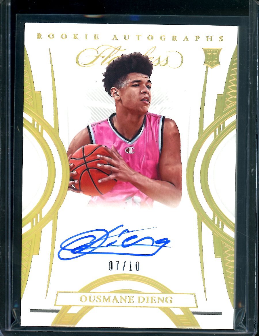 2022/23 Panini Flawless Collegiate Ousmane Dieng Rookie Auto /10 Thunder