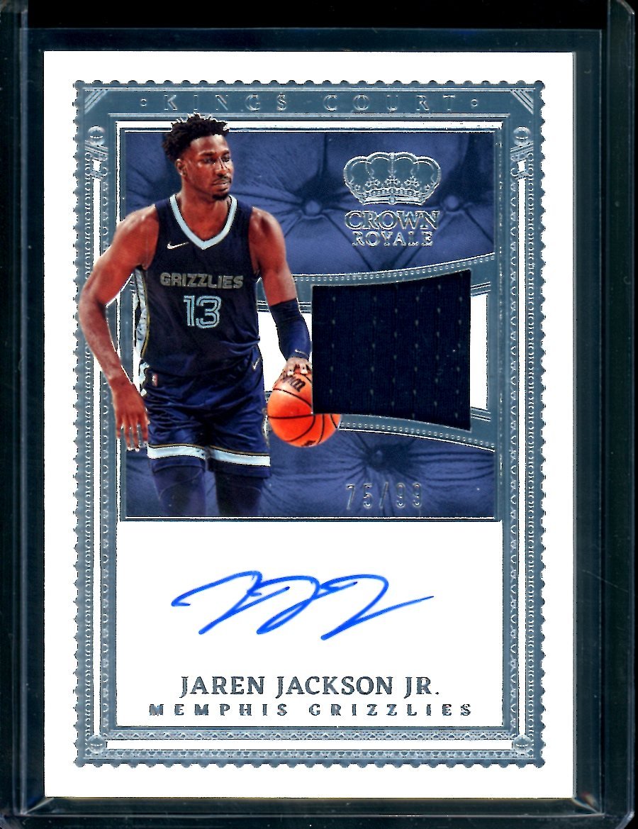 2022/23 Panini Crown Royale Jaren Jackson Jr. Patch Auto /99 Grizzlies
