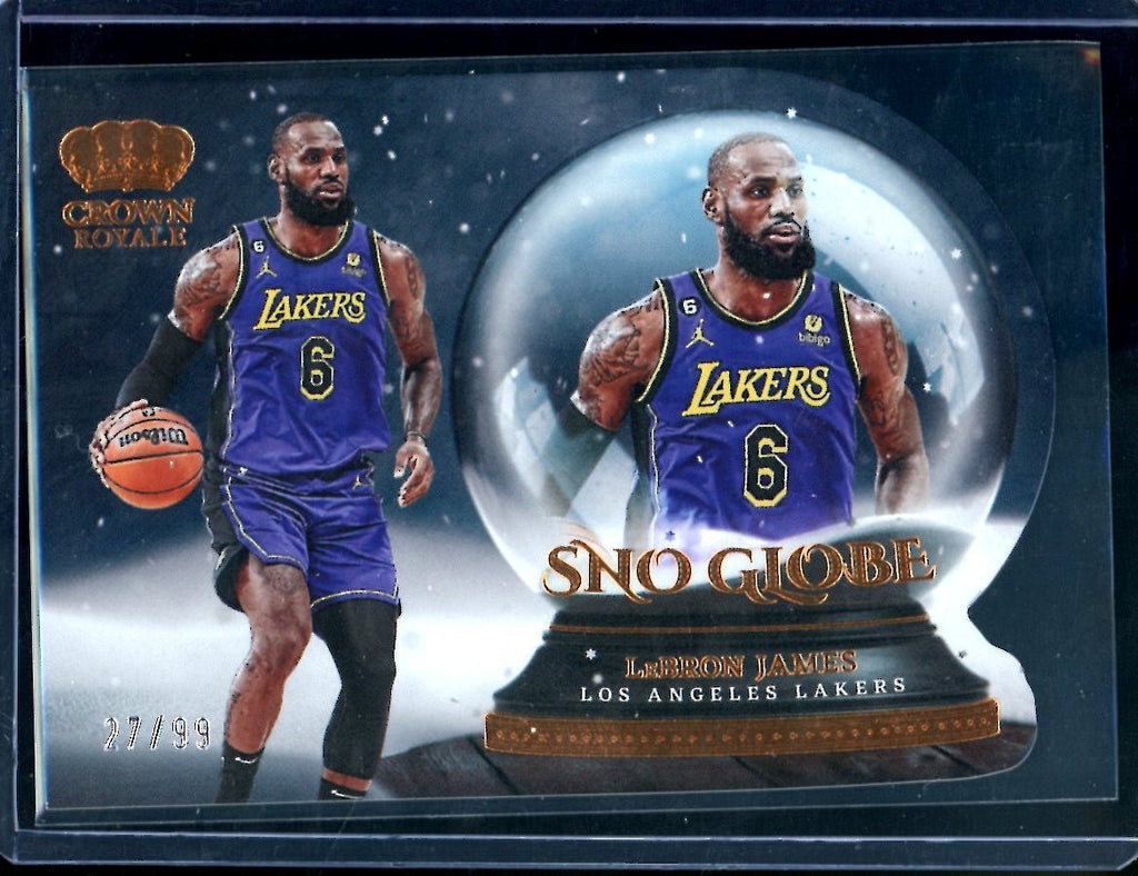 2022/23 Panini Crown Royale LeBron James Sno-Globe /99 Lakers
