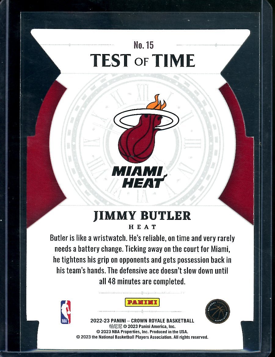 2022/23 Panini Crown Royale Jimmy Butler Test of Time /25 Heat