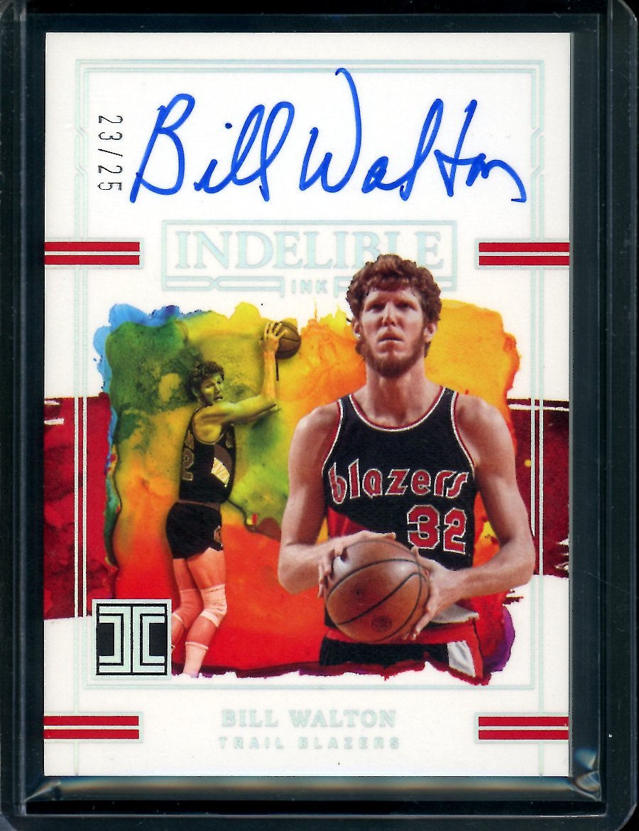 2022/23 Panini Impeccable Bill Walton Indelible Ink Auto /25 Trailblazers