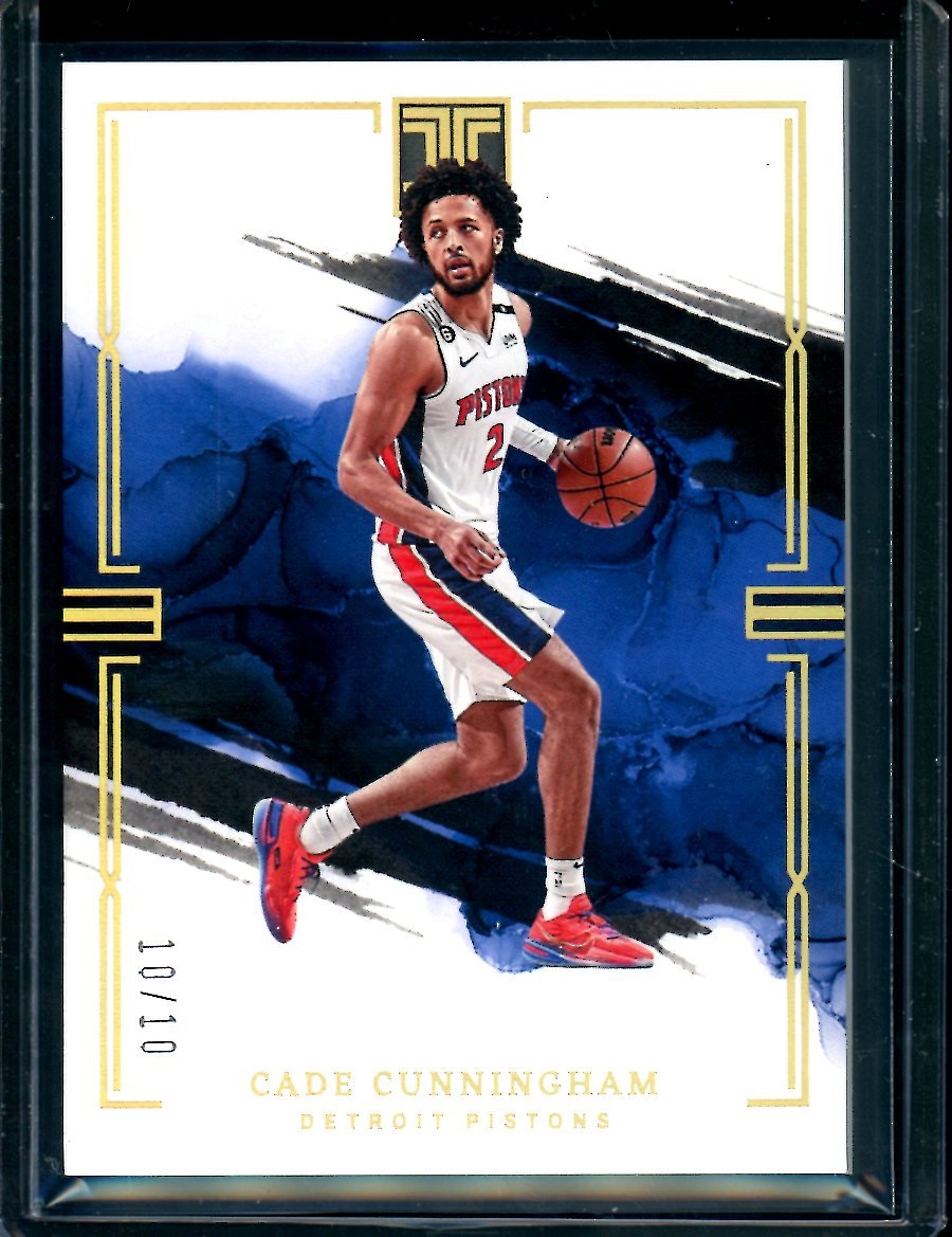 2022/23 Panini Impeccable Cade Cunningham Gold /10 Pistons