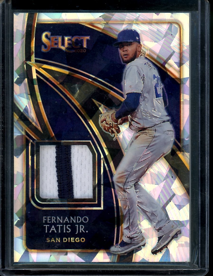 2020 Panini Select Fernando Tatis Jr. Patch Cracked Ice /25 Padres