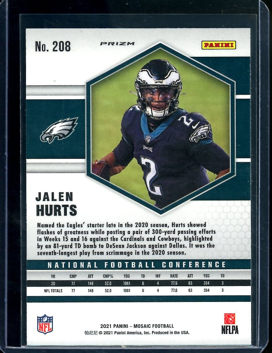2021 Panini Mosaic Jalen Hurts Genesis SSP Eagles