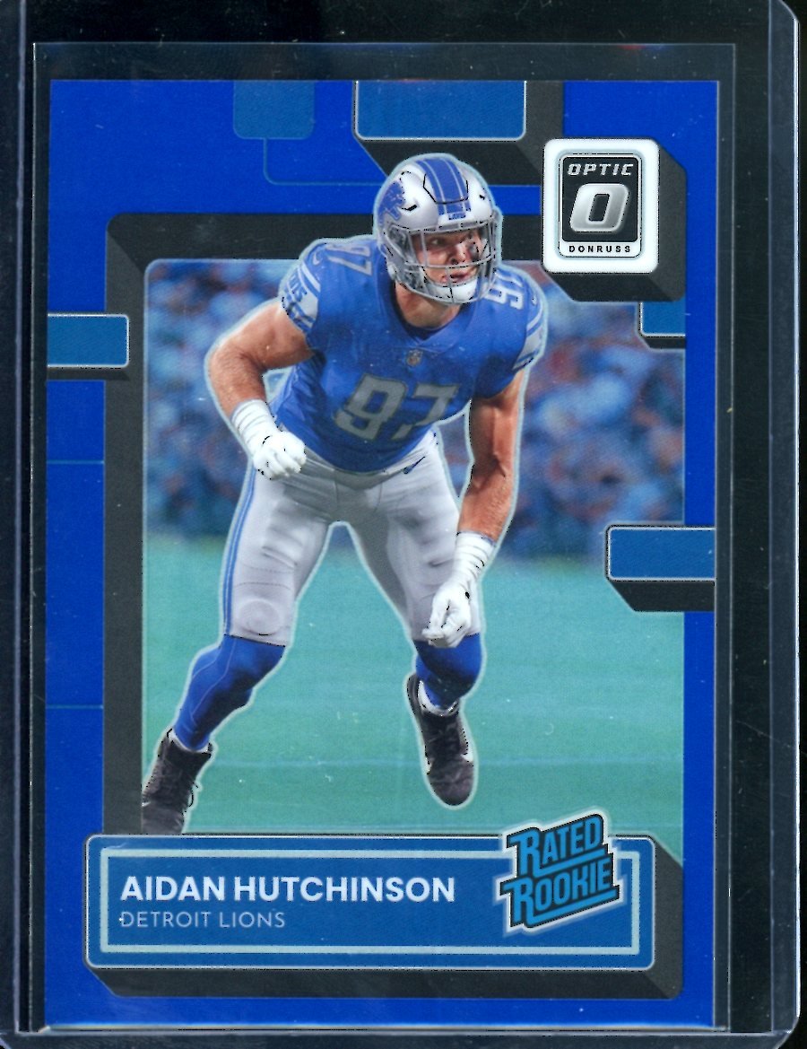 2022 Panini Optic Aidan Hutchinson Rookie Blue /179 Lions