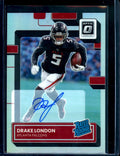 2022 Panini Optic Drake London Rookie Auto Silver /125 Falcons