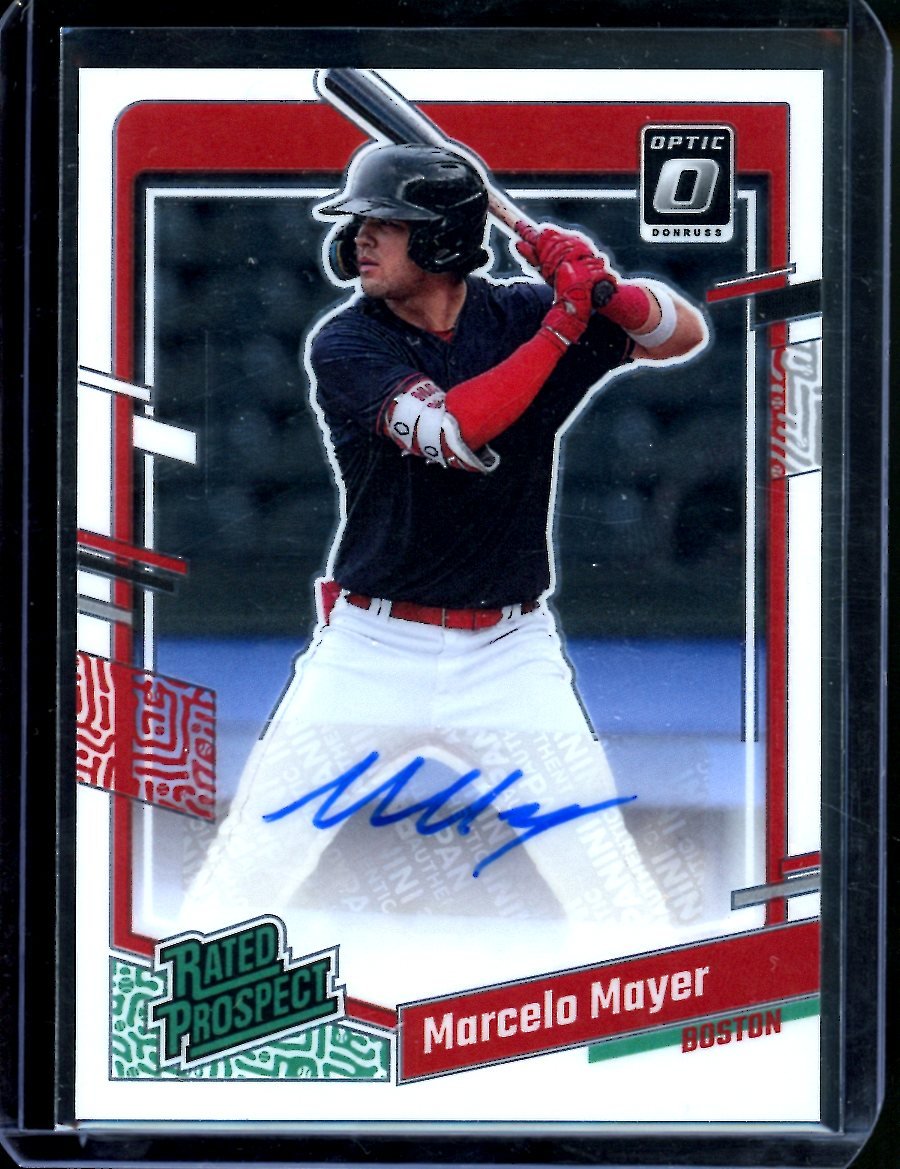2023 Panini Donruss Marcelo Mayer Rated Prospect Auto Red Sox