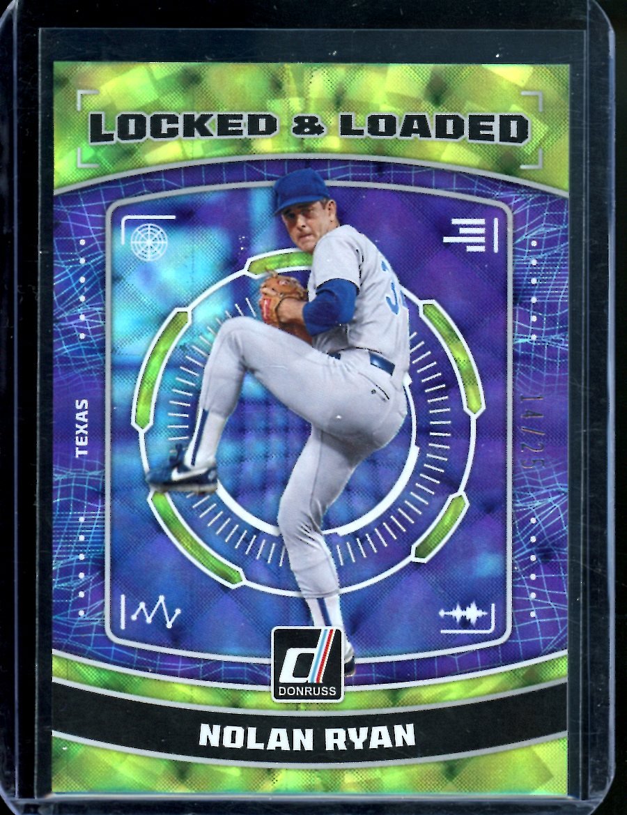 2023 Panini Donruss Nolan Ryan Locked & Loaded /25 Rangers