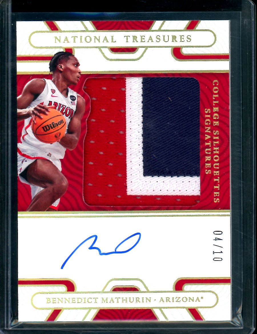2022/23 National Treasures Collegiate Bennedict Mathurin Rookie RPA Gold /10 Pacers