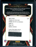 2022 Panini Select Zay Flowers Rookie XRC Prizm Redemption Ravens
