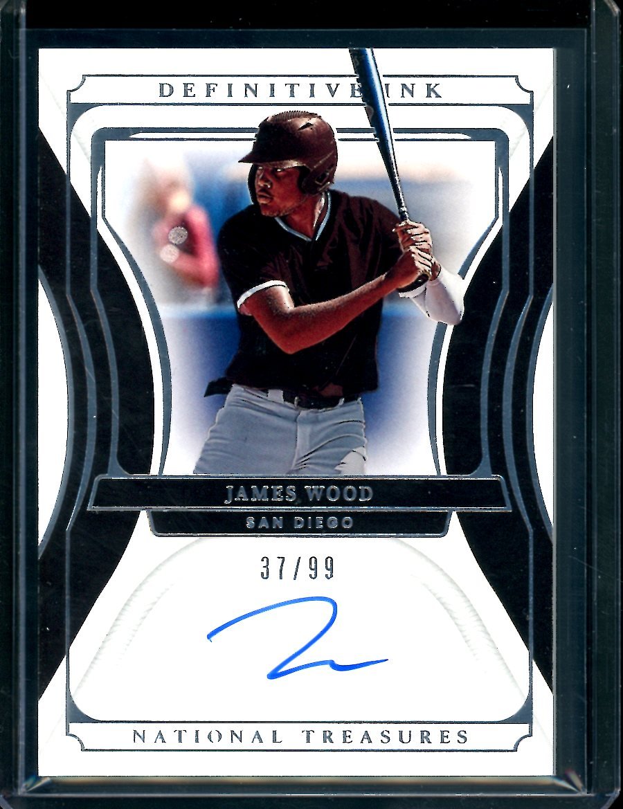 2022 Panini National Treasures James Wood Definitive Ink Auto /99 Nationals
