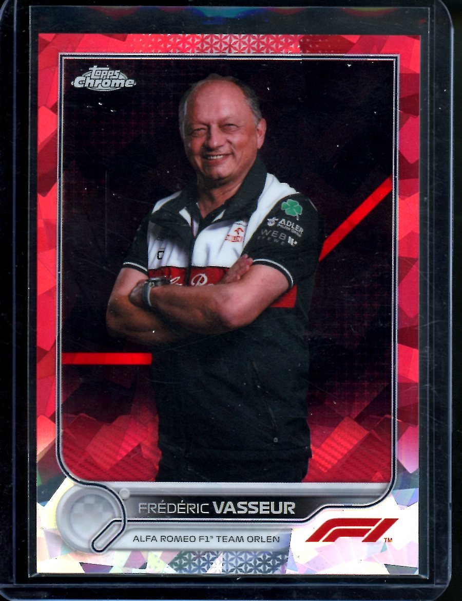 2022 Topps Chrome Sapphire Frederic Vasseur Red /5 Alfa Romeo