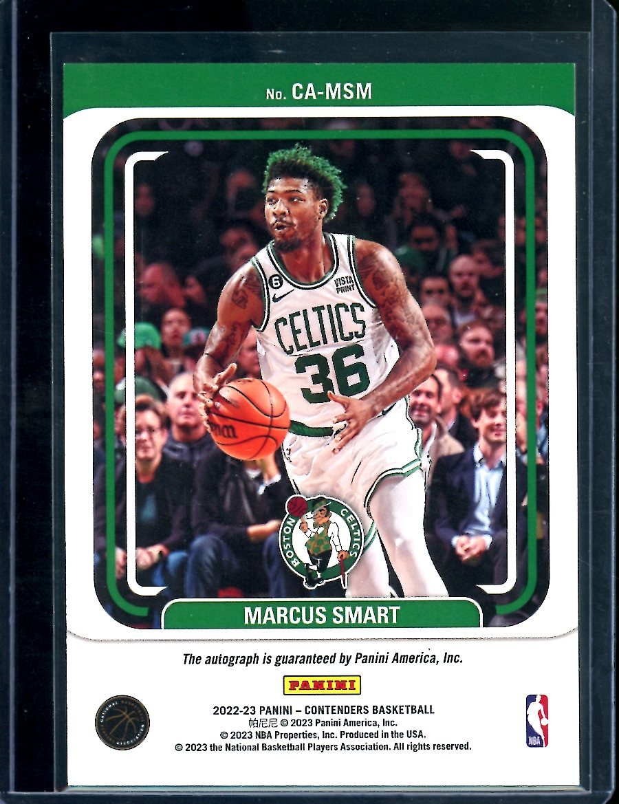 2022/23 Panini Contenders Marcus Smart Auto Bronze /25 Celtics