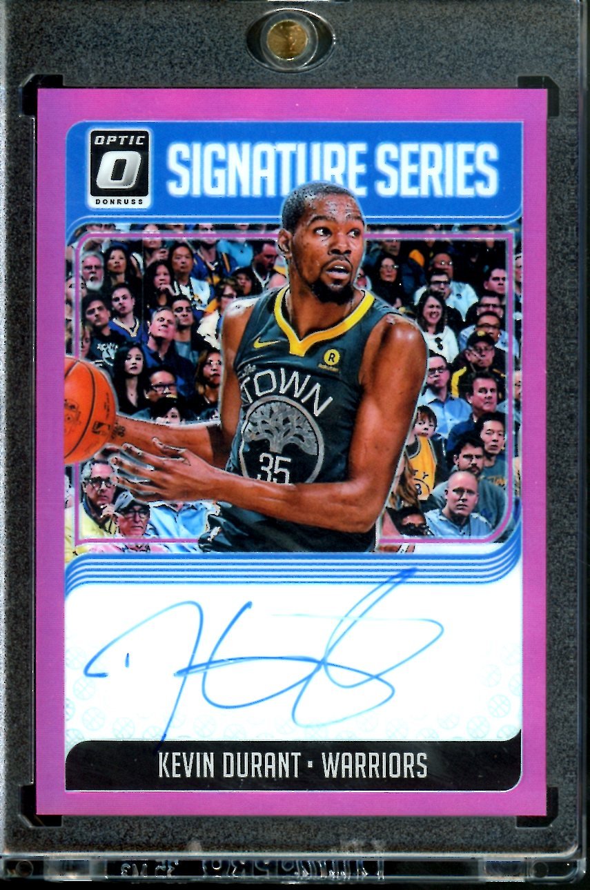2018/19 Panini Optic Kevin Durant Signature Series Auto Pink /25 Warriors