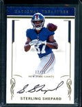 2016 Panini National Treasures Sterling Shepard Auto Gold /25 Giants
