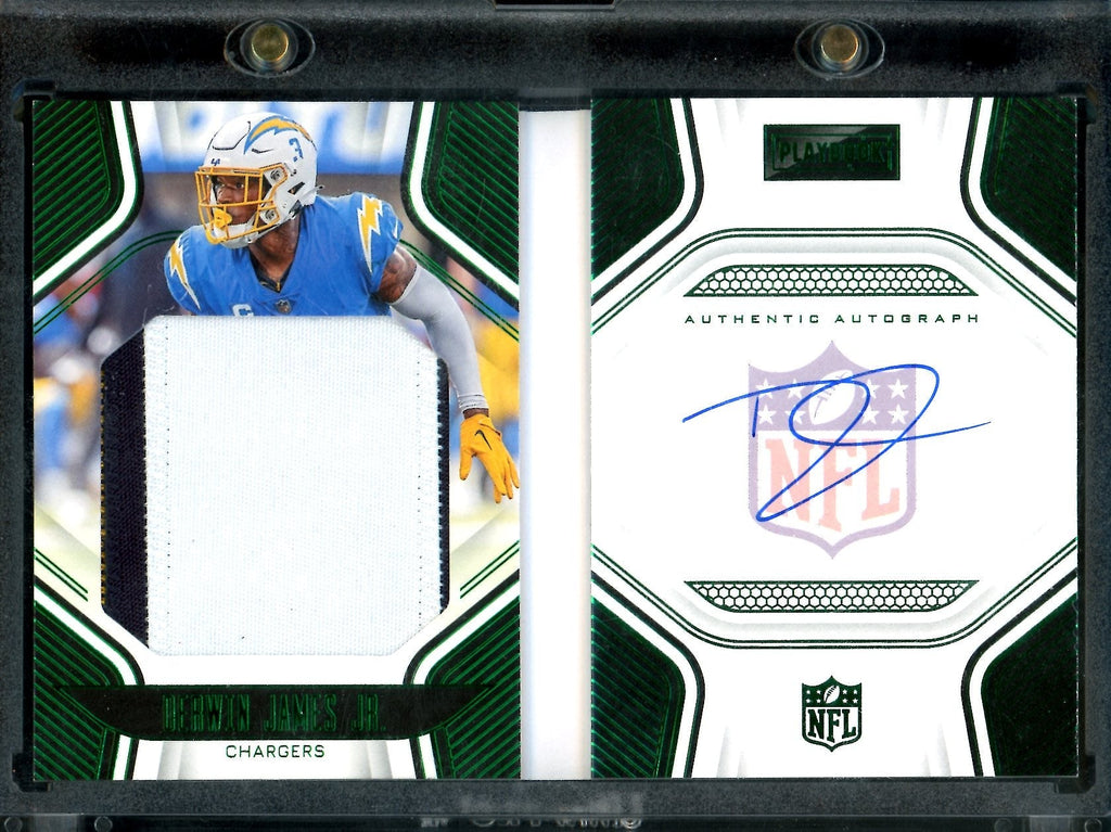 2022 Panini Playbook Derwin James Jr. Booklet Patch Auto /25 Chargers
