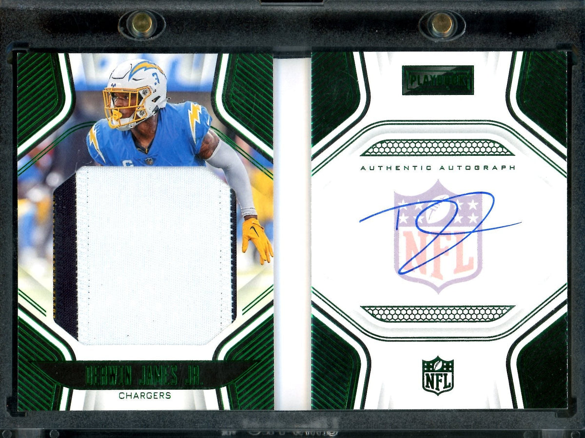 2022 Panini Playbook Derwin James Jr. Booklet Patch Auto /25 Chargers
