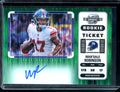 2022 Panini Contenders Optic Wan'Dale Robinson Rookie Ticket Variation Auto Green Pulsar /15 Giants