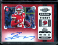 2022 Panini Contenders Optic Skyy Moore Rookie Ticket Variation Auto Red /50 Chiefs